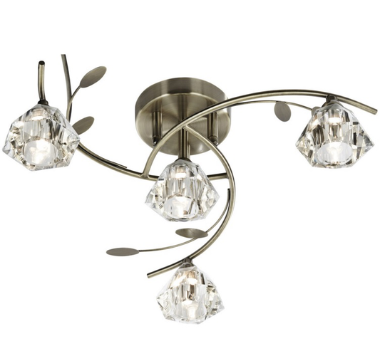 Sierra 4 ceiling light (antiikki messinki)