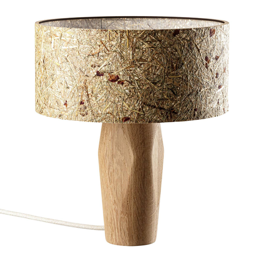 LeuchtNatur Pura -LED-pöytälamppu tammi/ruusu