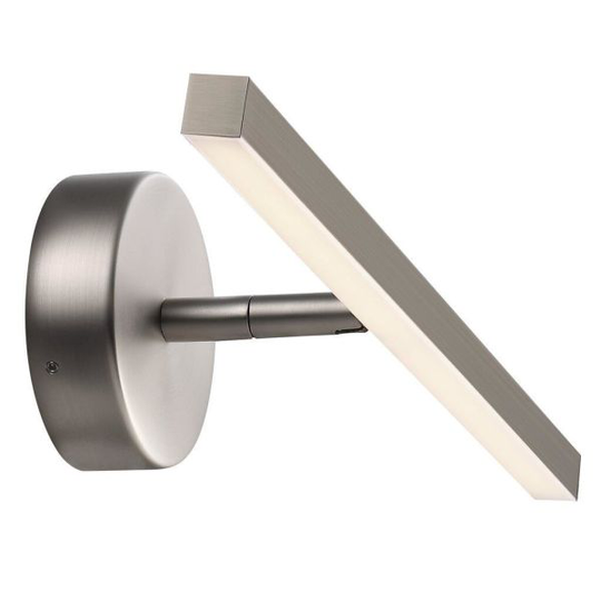 Nordlux IP 83061032 Seinävalaisin LED, 5,6W, IP44, 2700K Harjattu teräs