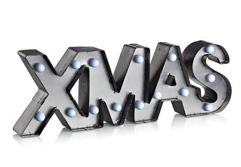 Xmas decoration metal LED (harmaa)