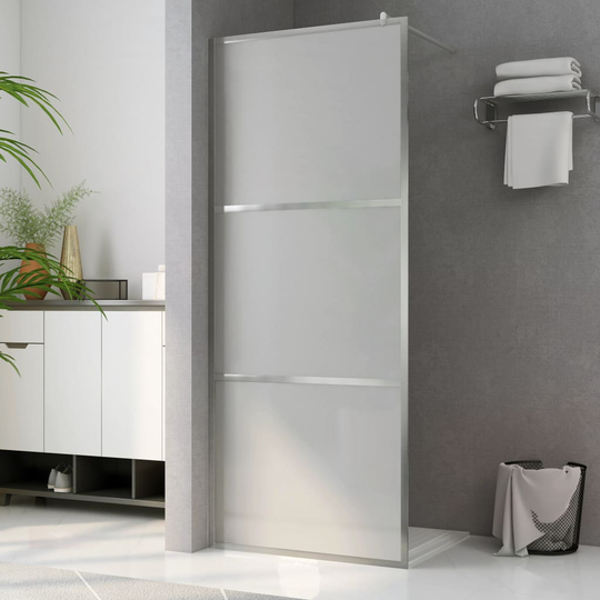 vidaXL Walk-in suihkun seinäke huurrutettu ESG-lasi 80x195 cm