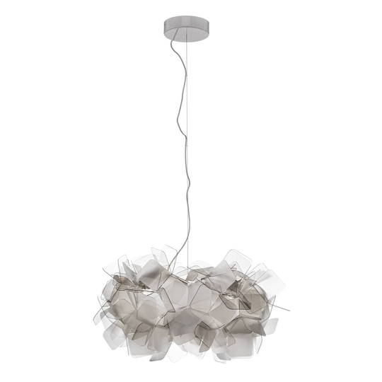 Slamp Clizia -design-riippuvalaisin, savunharmaa