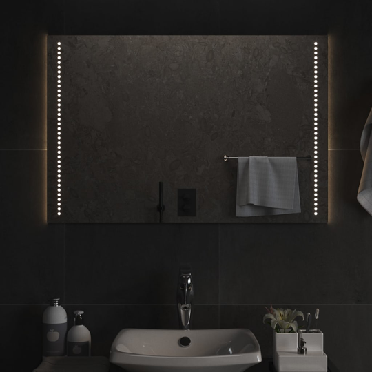 vidaXL Kylpyhuoneen LED-peili 90x60 cm