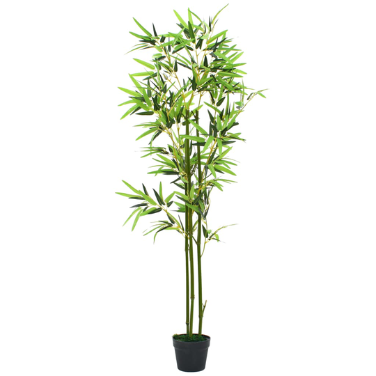 vidaXL Tekokasvi ruukulla bambu 150 cm vihreä