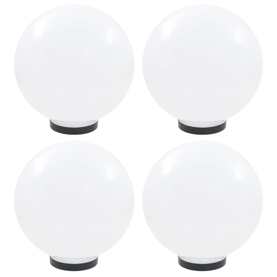 vidaXL LED-pallovalaisimet 4 kpl 30 cm akryyli