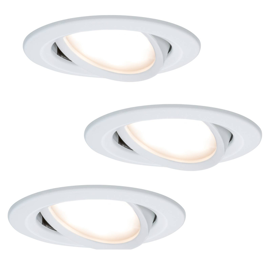 3 kpl LED-uppovalaisin Coin Slim, valkoinen, IP23