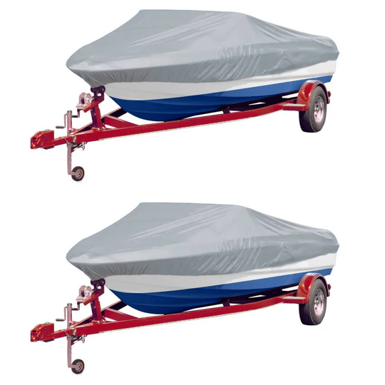 vidaXL Veneensuojat 2 kpl harmaa pituus 610-671 cm leveys 254 cm