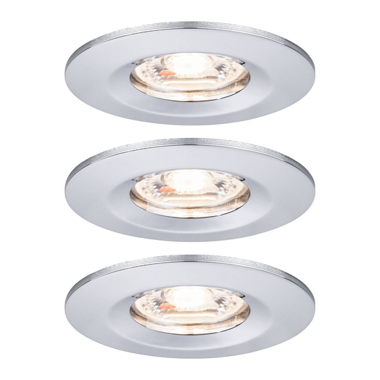 Paulmann Nova mini 3 kpl, IP44, kromi