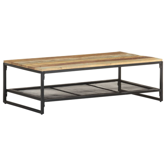 vidaXL Sohvapöytä 110x60x35 cm kierrätetty täyspuu