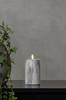 FLAMME MARBLE pöytäkynttilä LED, 15 cm Harmaa