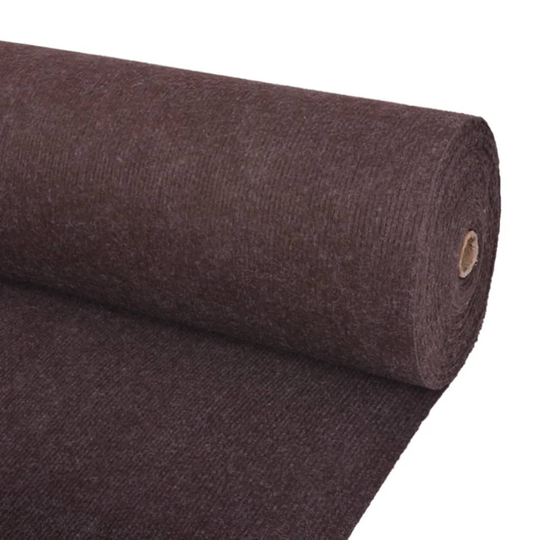 vidaXL Näyttely rihmamatto 1,2x15 m ruskea