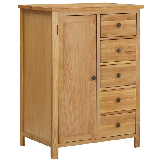 vidaXL Vaatekaappi 76x52x105 cm täysi tammi
