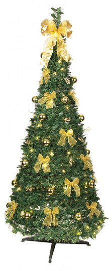 Pop-up-tree green/gold (kulta)