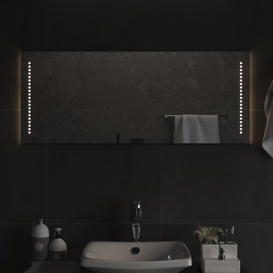 vidaXL Kylpyhuoneen LED-peili 100x40 cm