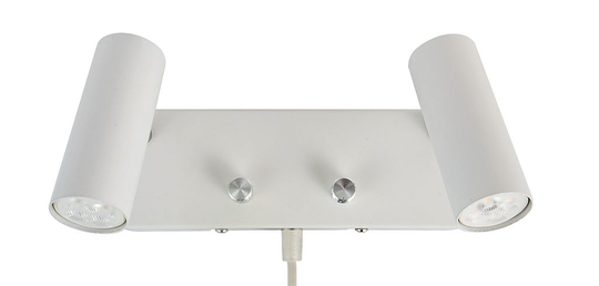 reading lamp dubbel LED (valkoinen)