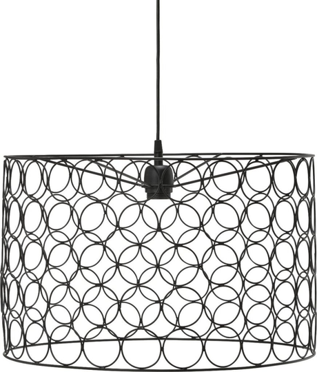 Ring ceiling light 50cm (musta)