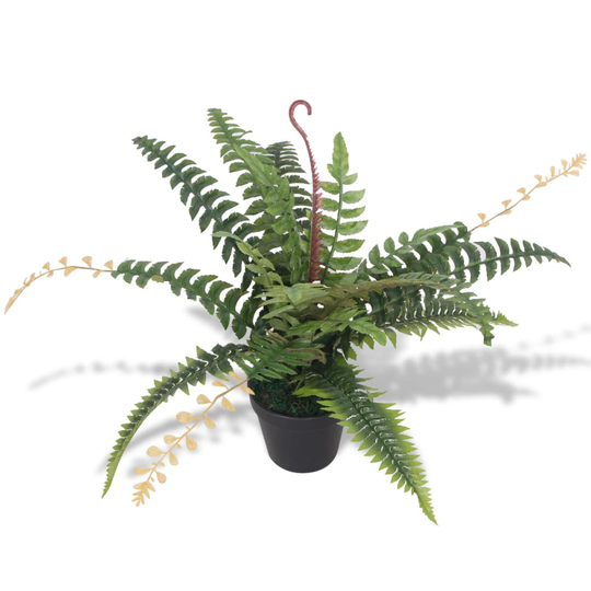 vidaXL Tekokasvi ruukulla saniainen 50 cm vihreä