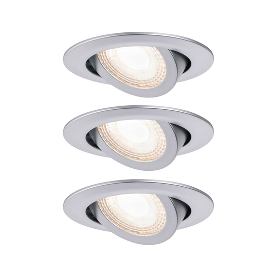 Paulmann-LED-uppovalo 93389, 3 x 4,8 W, kromi