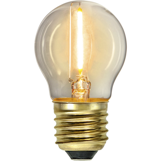 E27 LED G45 Soft Glow (Läpinäkyvä)