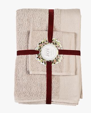Joyful Holiday pyyhesarja vaalean beige
