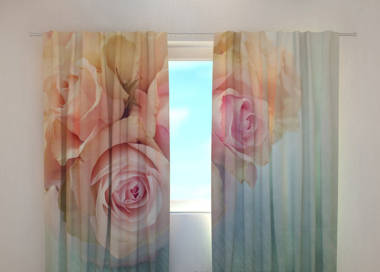 Pimennysverho GENTLE ROSES 240x220 cm