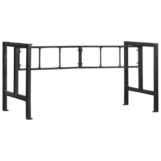 vidaXL Ruokapöydän jalat 150x68x73 cm valurauta