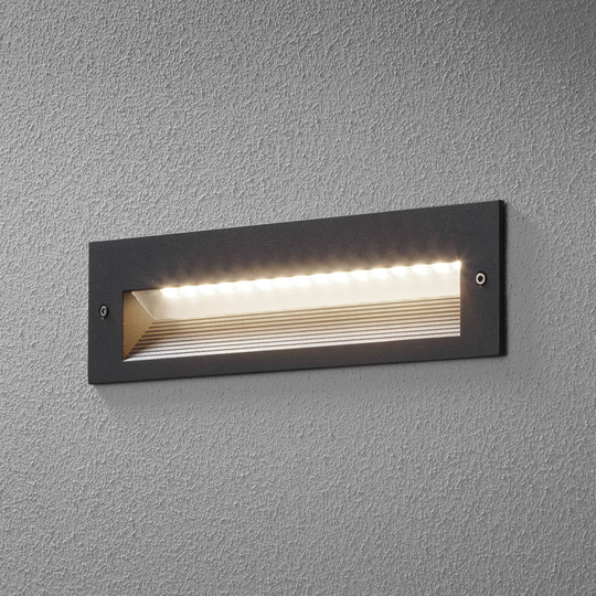 BEGA 33054 LED-seinäuppovalo 3000K grafiitti 26 cm
