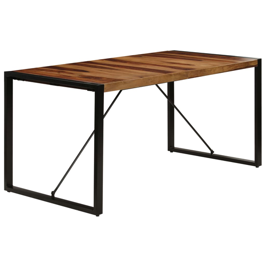 vidaXL Ruokapöytä 160x80x75 cm seesampuu