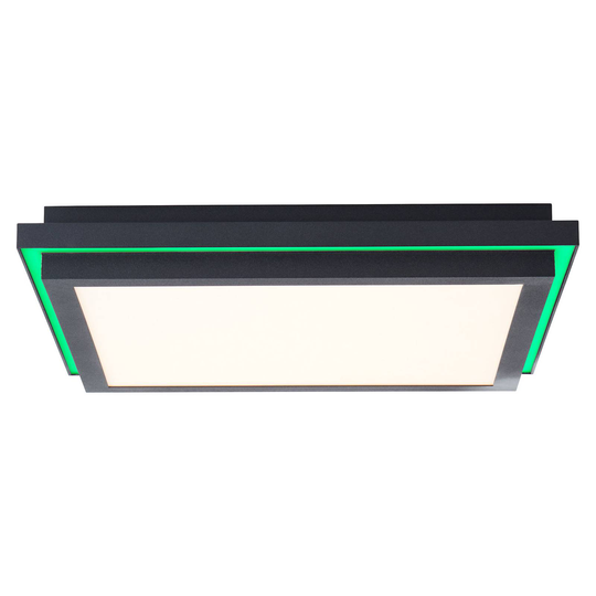 AEG Loren-LED-paneeli CCT himmennys, musta 40x40cm