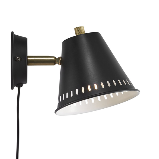 Pine wall lamp (Musta)