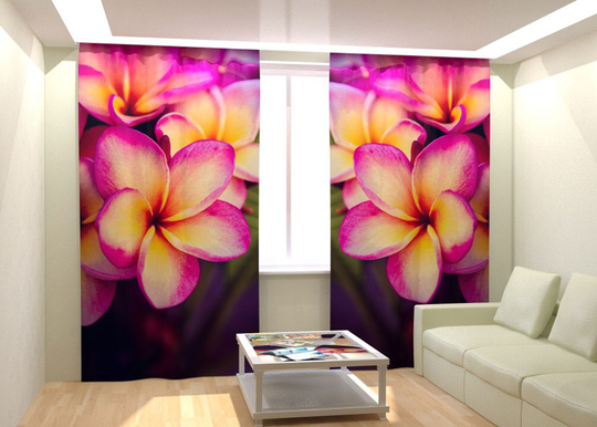 Kuvaverhot PLUMERIA IN THE NIGHT 300x260 cm