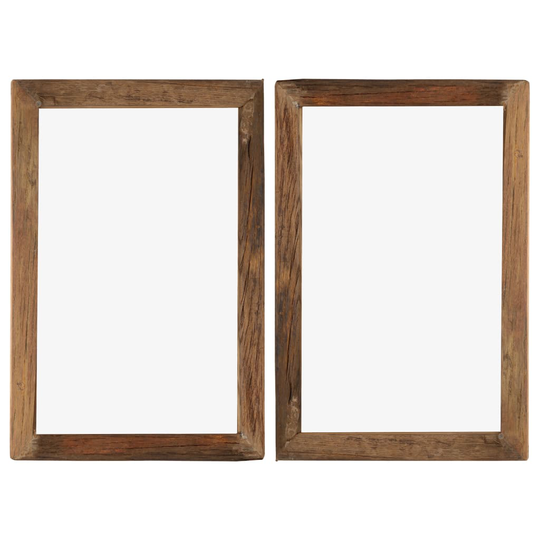 vidaXL Valokuvakehykset 2 kpl 50x70 cm täysi kierrätetty puu ja lasi