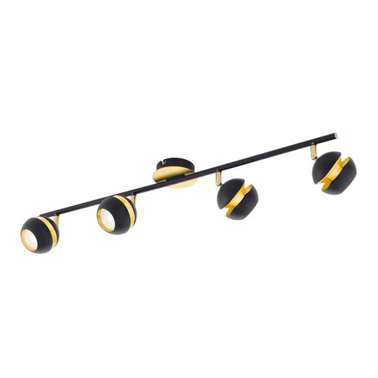 Nocito 4-spot LED (Brass / Kulta)