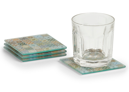 Lasinalustat Mosaiikki 4 kpl