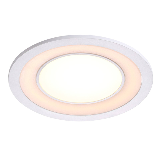 LED-kattouppovalaisin Clyde lämmin valkoinen Ø15cm