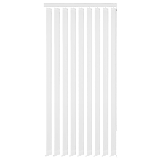 vidaXL Pystykaihtimet Valkoinen Kangas 150x250 cm