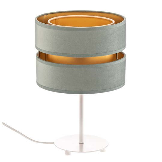 Pöytälamppu Golden Duo korkeus 30 cm, minttu/kulta