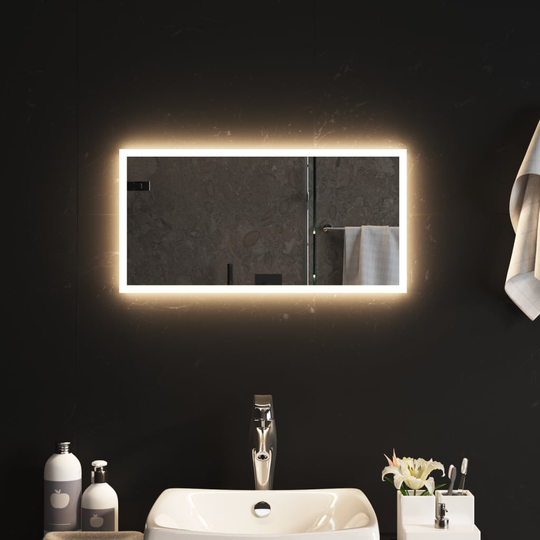 vidaXL LED-kylpyhuoneen peili 60x30 cm