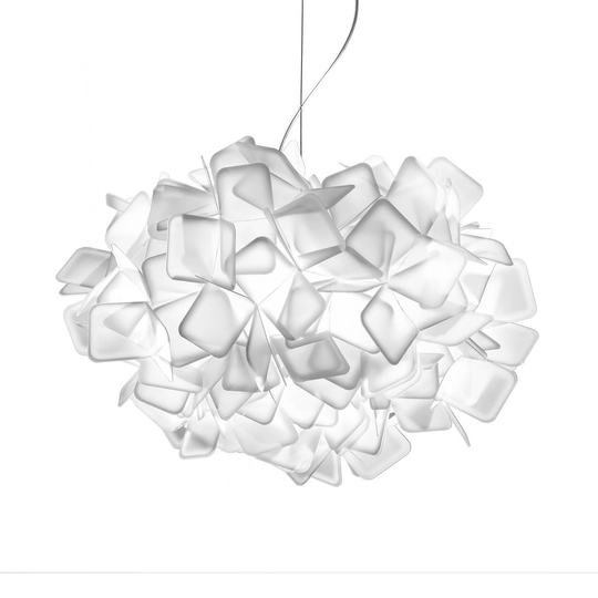 Slamp Clizia -design-riippuvalaisin, valkoinen