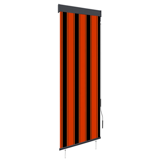 vidaXL Ulkorullaverho 60x250 cm oranssi ja ruskea