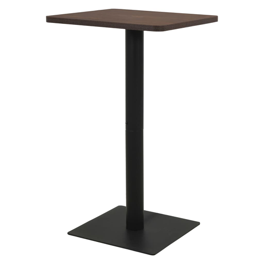 vidaXL Bistropöytä tumma tuhka 70x70x107 cm