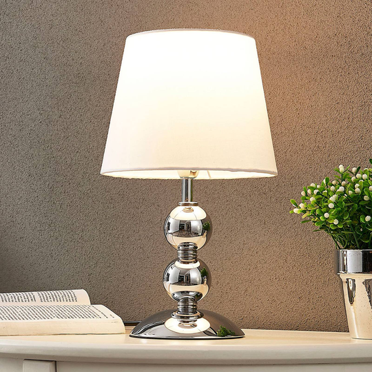 Tyylikäs LED-pöytävalaisin Minna, satiinipinta