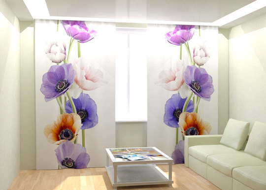 Kuvaverhot COLOURFUL FLOWER 300x260 cm