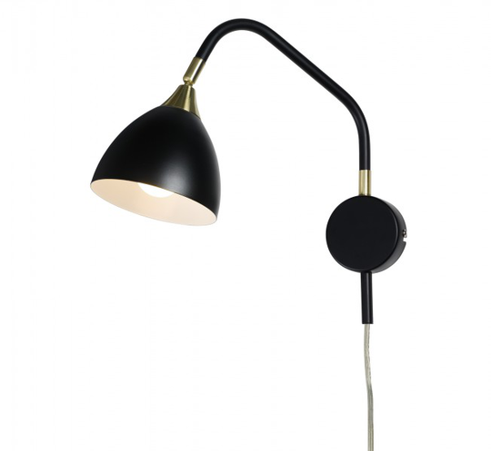 Läza wall black/brass (musta)