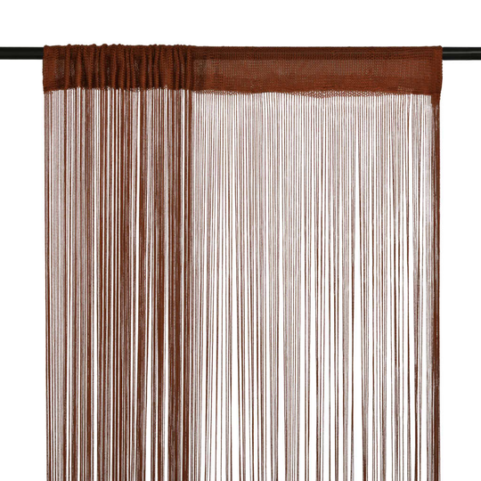 vidaXL String-verhot 2 kpl 100x250 cm Ruskea