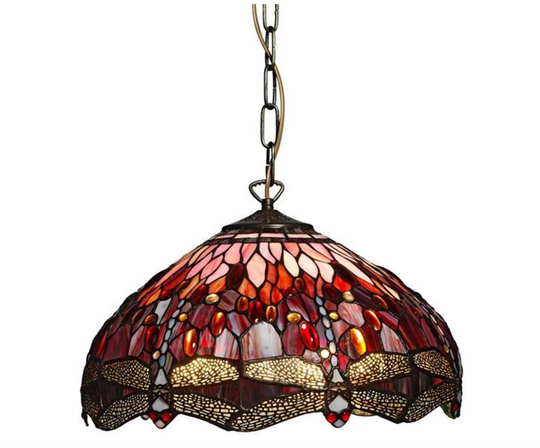 Trollslända wine red 30cm (monivärinen)