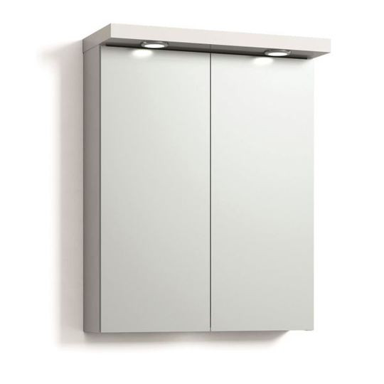 Svedbergs Led-Line 55 Kylpyhuonekaappi 2 peiliä 55 cm