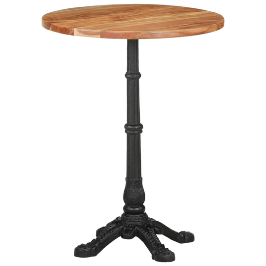 vidaXL Bistropöytä Ø60x76 cm täysi akaasiapuu