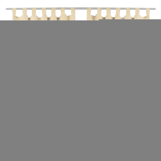 vidaXL Mikro-satiiniverhot silmukoilla 2 kpl 140x175 cm Beige