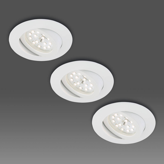 Valk. LED-uppokohdevalaisin, 3 kpl – käännettävä